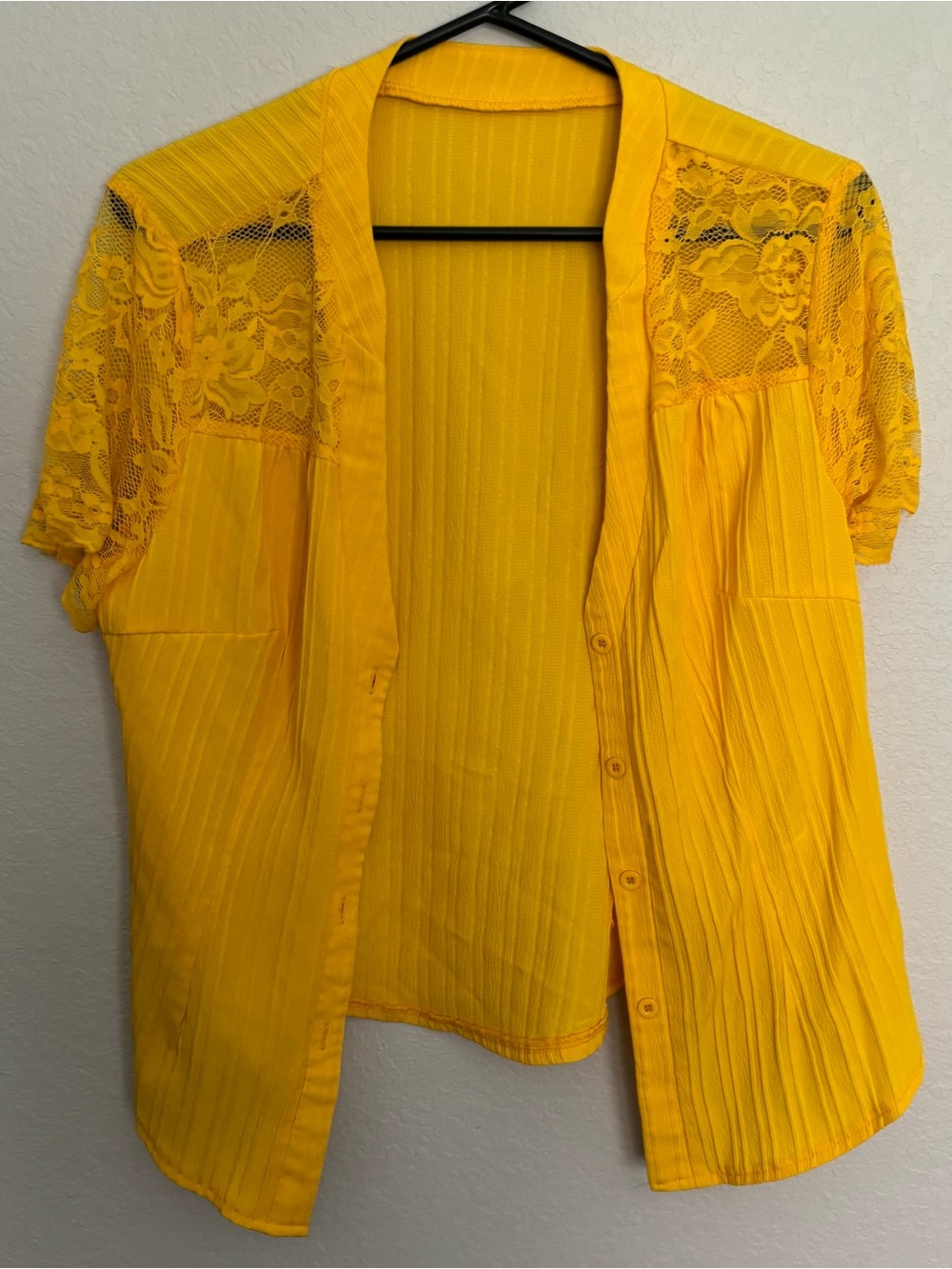 Yellow Women's Floral Top